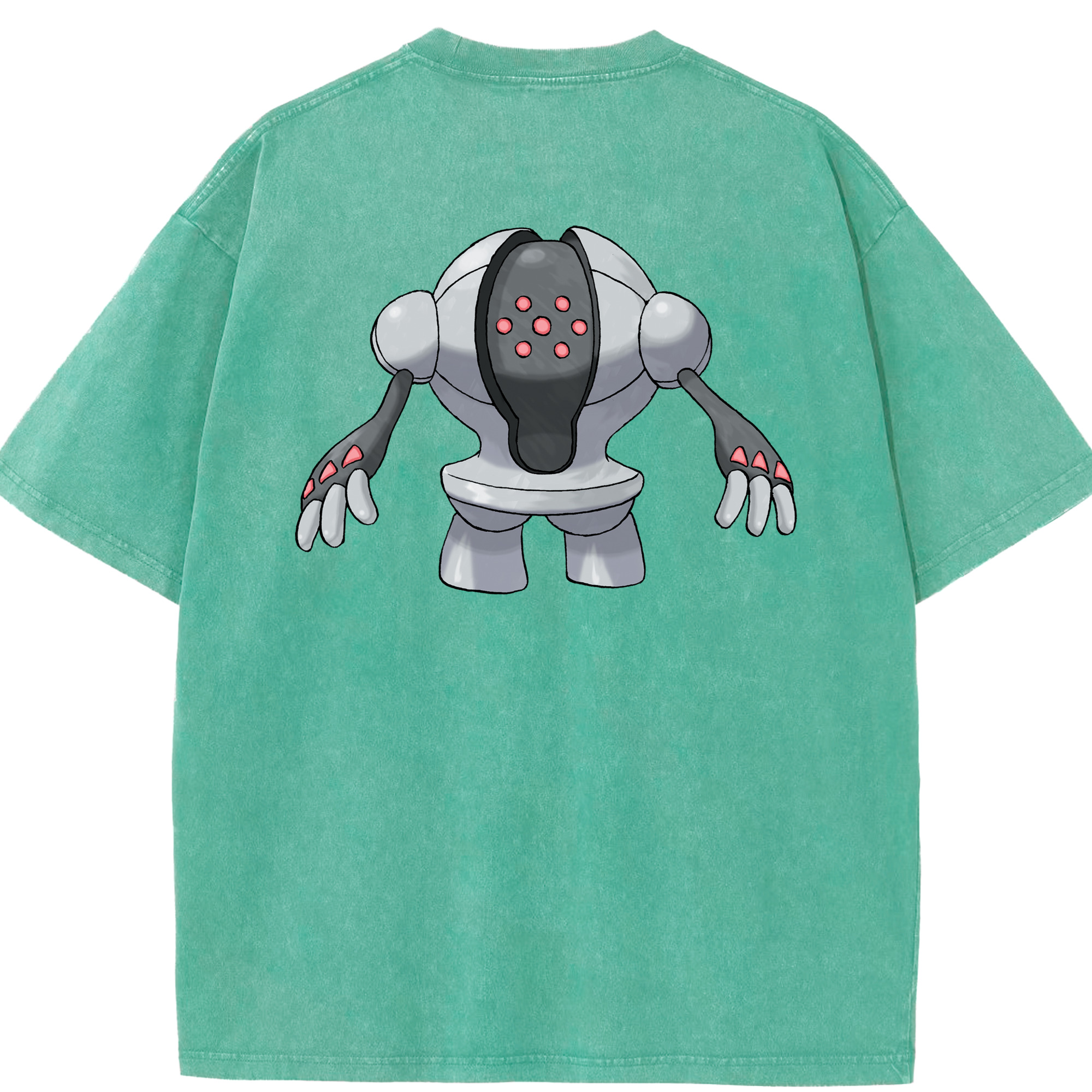（画像用） ポケットモンスター Pokémon 綿100% ヴィンテージ風 半袖Tシャツ（背面プリント）